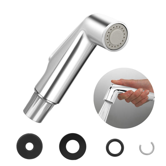 Universal Kitchen Sink Sprayer Head Replacement – Premium Chrome Finish,Effortless Side Spray Upgrade