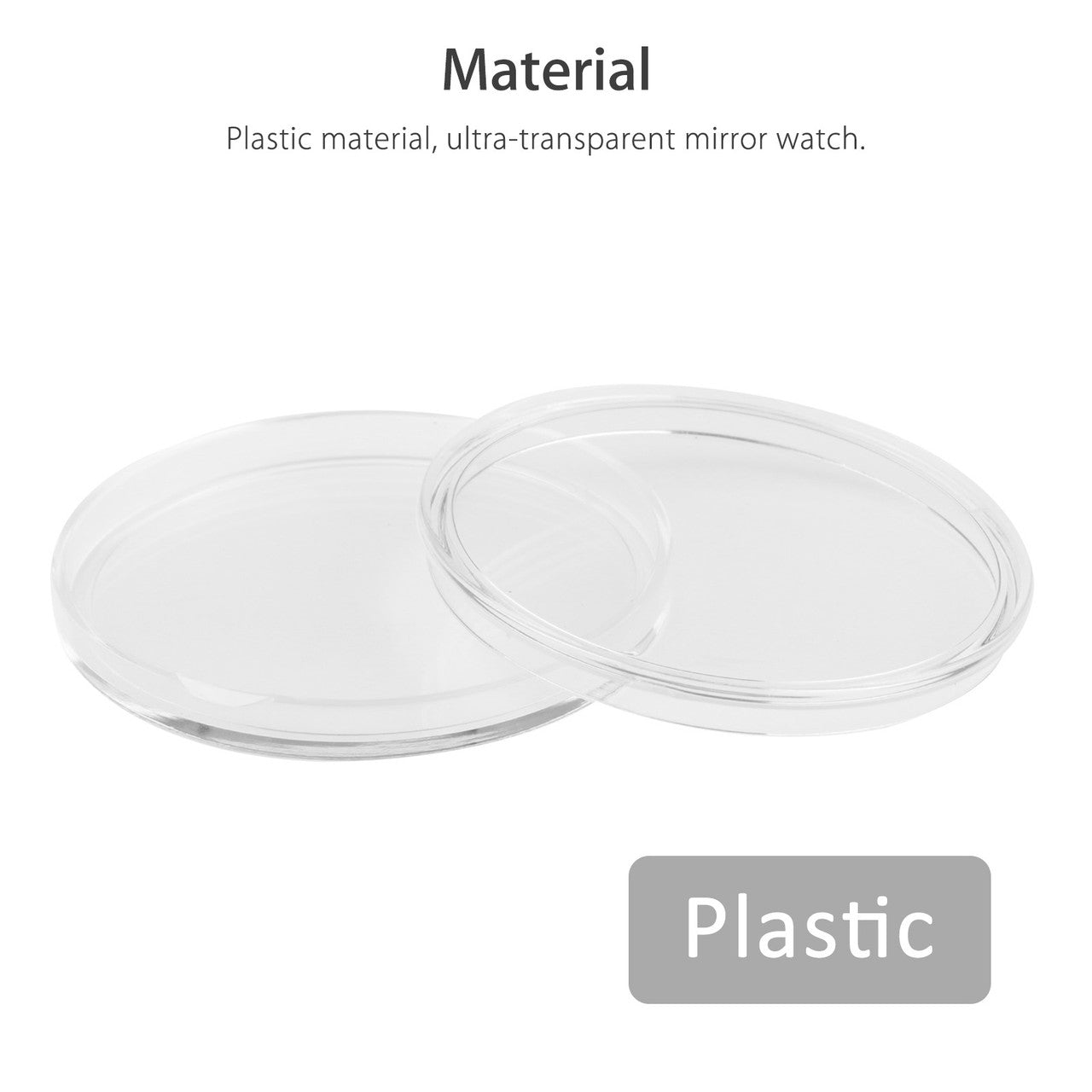 40.6 mm Coin Holder Capsules Round Plastic Clear Coin Container Case for Coins Storage, 25Pcs