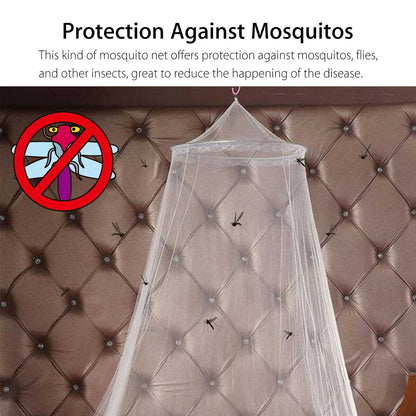 Mosquito Net, Elegant Bed Canopy, Ideal for Indoors or Outdoors, Covering Beds, Cribs, Hammocks