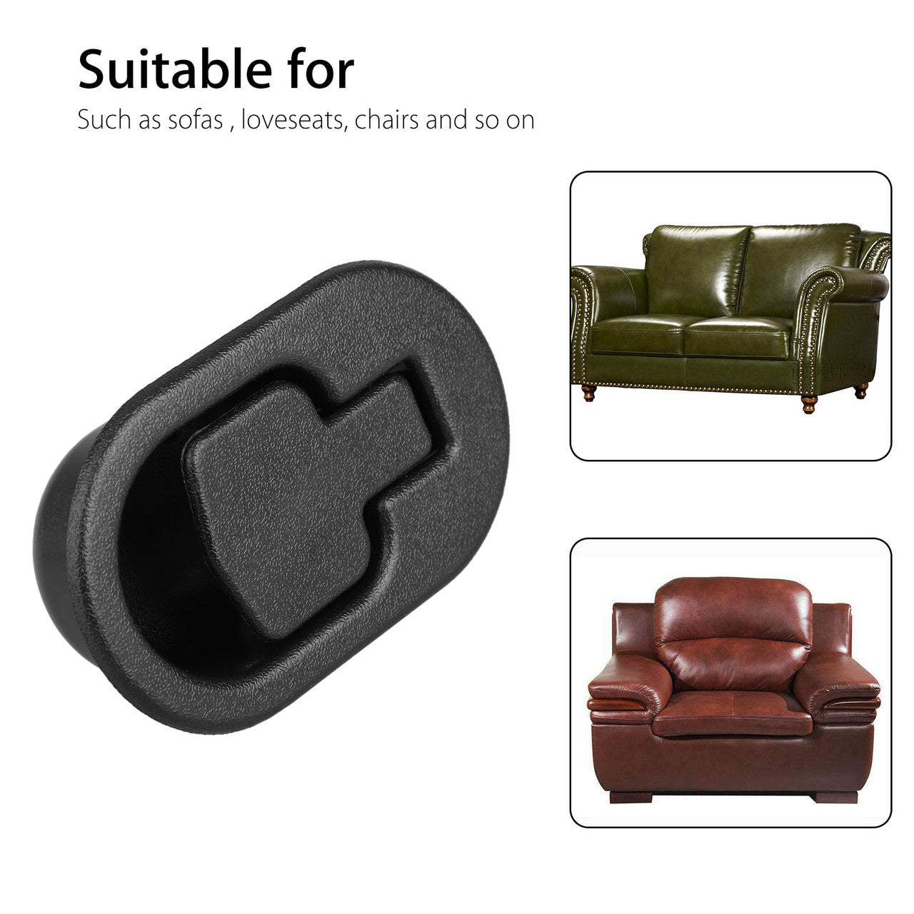 Black Metal Pull Recliner Handle (for Standard 5mm), Recliner Replacement Parts,fits Ashley and Major Recliner Brands Couch Style Pull Chair Release Handle for Sofa