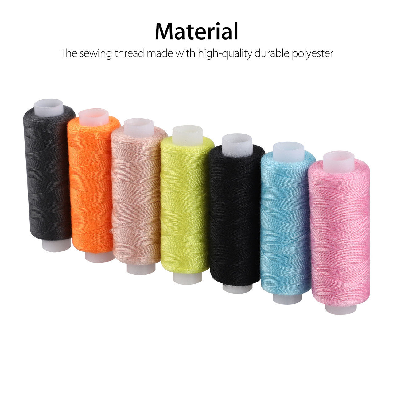 Sewing Thread Assortment Coil 30 Color 250 Yards Each Polyester Thread Sewing Kit All Purpose Polyester Thread for Hand and Machine Sewing