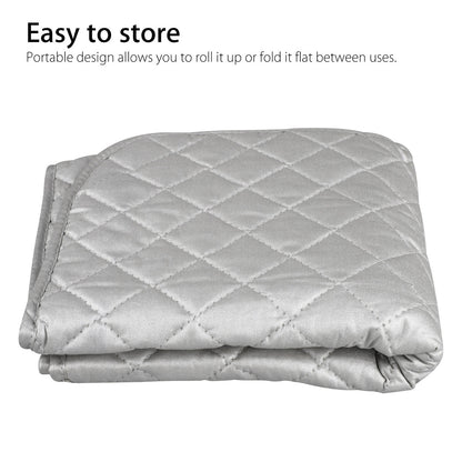 Portable Cover for Washer, Dryer, Table, Bed, Countertop. Dry Safe & Heat Resistant Pad. Quilted Laundry Mat fo Everywhere