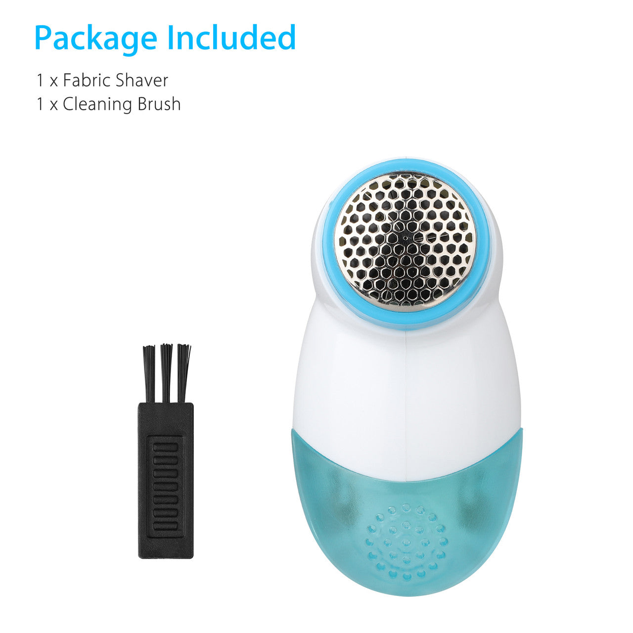Portable Fabric Shaver, Lint Remover with Triple Stainless Steel Blades & Detachable larger lint collection with Cleaning Brush,Quickly and Effectively for Your Clothes Curtain