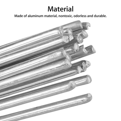 Aluminum Welding Rods, 20-Pack Universal Low Temperature Aluminum Welding Cored Wire for Electric Power, Chemistry, Food, Silver 1.6mm500mm