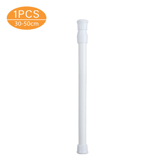 Adjustable Tension Rods 11.8" to 27.6", 1Pcs Spring Tension Rods, Extension Spring Rods Closet Rod Cupboard Bars Tensions Rod for Windows,Kitchen, Bathroom,Cupboard,Wardrobe (White)