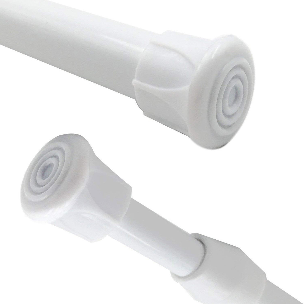 Adjustable Tension Rods 11.8" to 27.6", 1Pcs Spring Tension Rods, Extension Spring Rods Closet Rod Cupboard Bars Tensions Rod for Windows,Kitchen, Bathroom,Cupboard,Wardrobe (White)