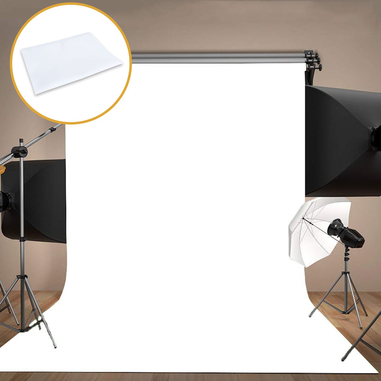 5x7ft Pure White Photography Background Cloth
