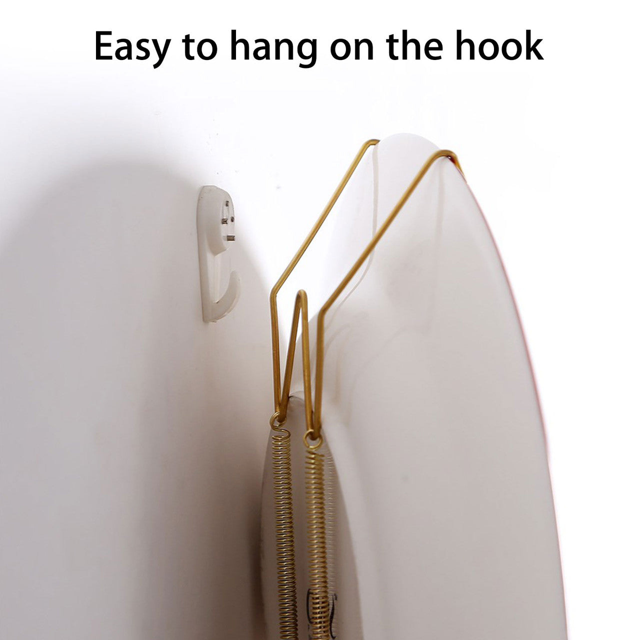 Wall Plate Hangers, Small Size 8" Invisible Wall Plate Hanger, Decorative Dish Display Holder,Non-scratch hooks, 10Pcs