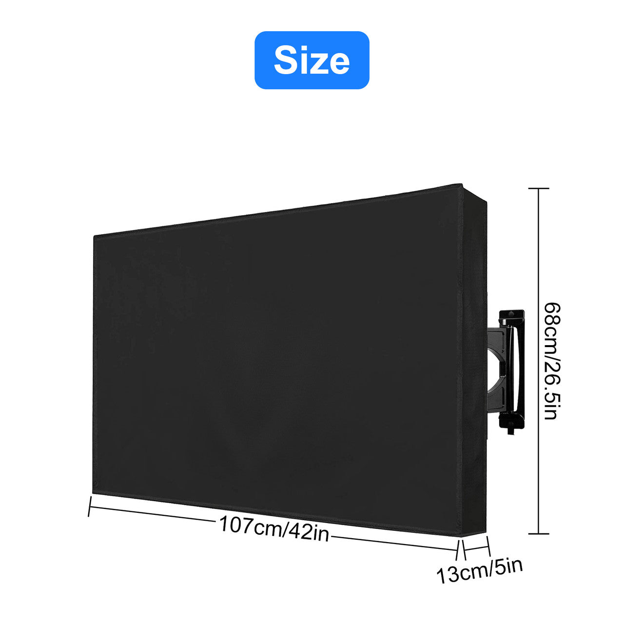 Outdoor TV Cover Weatherproof for 40-42 inch TV, Waterproof and Dustproof TV Screen Protectors for Outside LED, LCD, OLED Flat Screen TVs