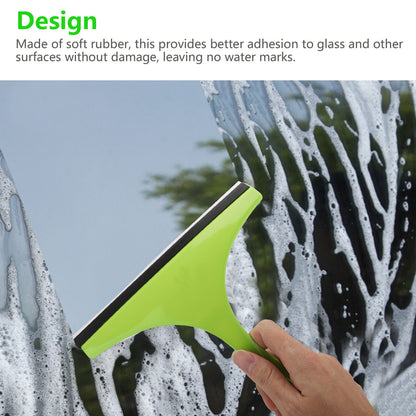 Rubber Squeegees, Window Shower Glass Squeegee Cleaner with Hanging Hole, Squeegee Scraper Window Cleaner, Wiper Cleaning Tool for Bathroom Kitchen Mirror Car Window Glass, Random Color, 3Pcs