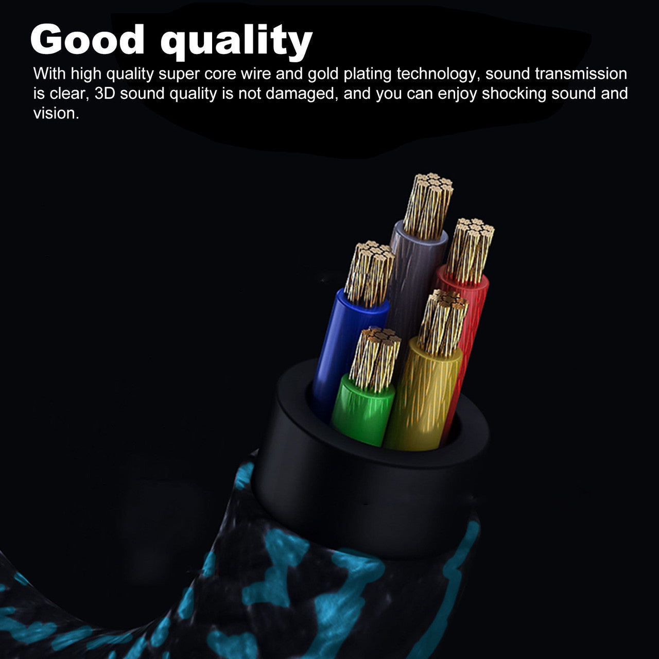 6.6ft Gaming Headset Replacement Audio Cable Cord 3.5mm For Astro A10 A30 A40