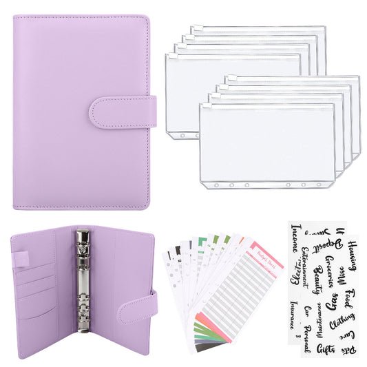 Notebook Binder Budget Planner for Office, Purple