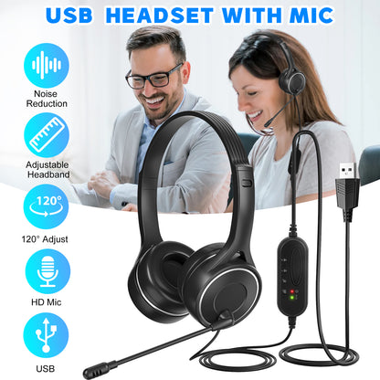 USB Headset with Microphone