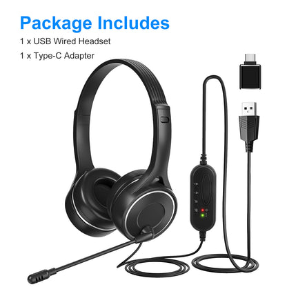 USB Headset with Microphone