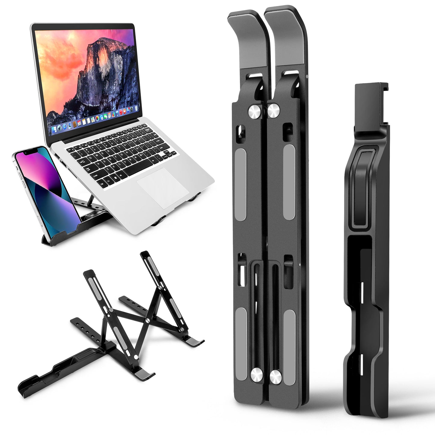 Adjustable Laptop Stand - Ergonomic, Foldable, Cooling Design