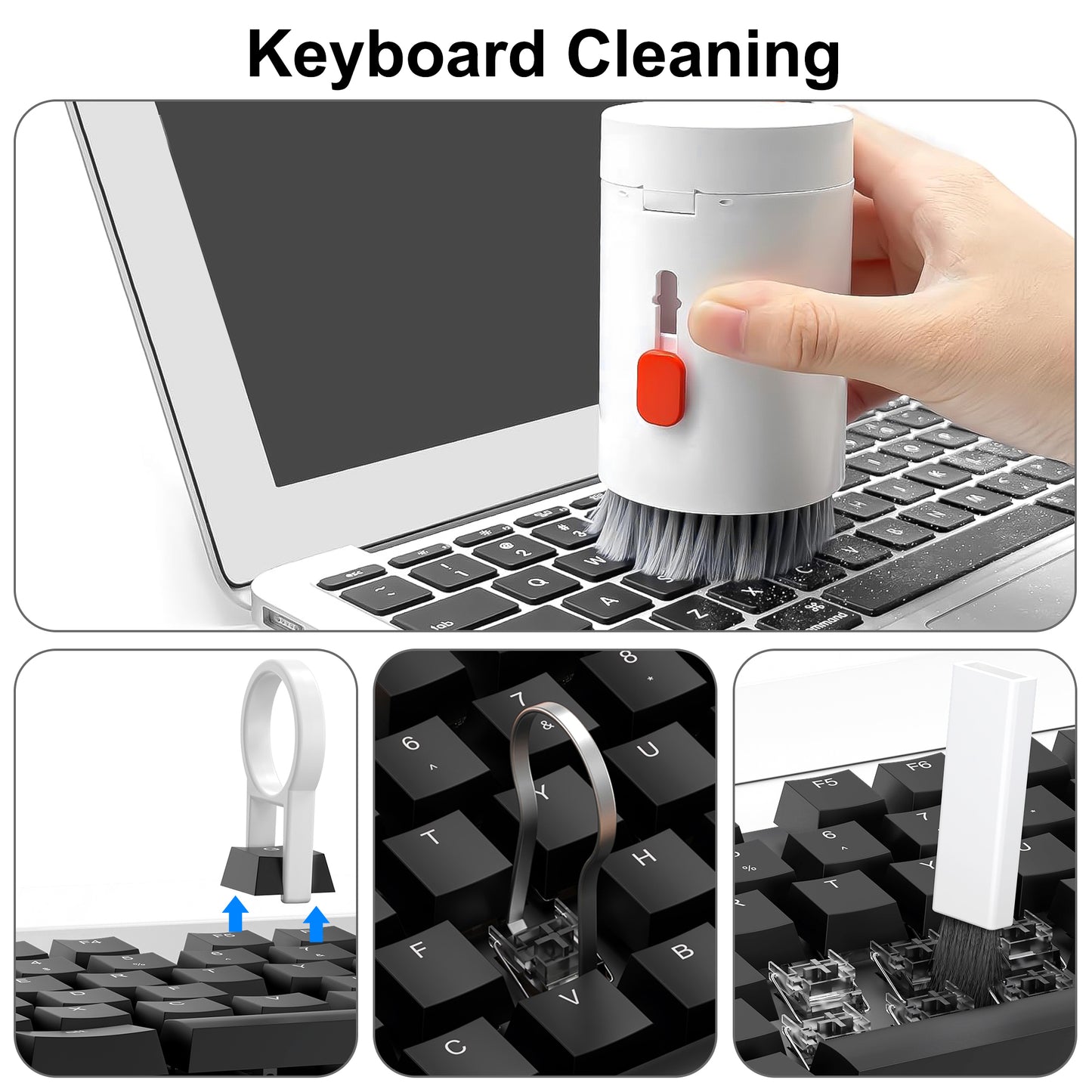 20 in 1 Multifunctional Cleaning Brush Set - Device Cleaner Kit,Keyboard Cleaning Tool,Laptop Screen Cleaning Tool for Phone Computer Earphones Camera Lens