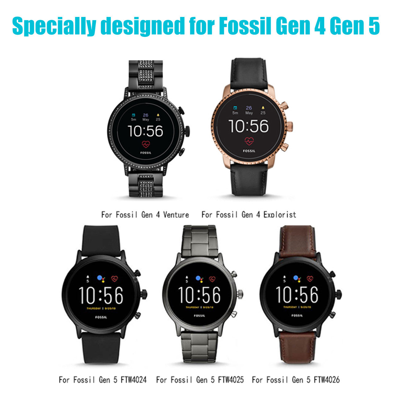 Magnetic Watch Charger Dock Compatible with Fossil Gen 5/4