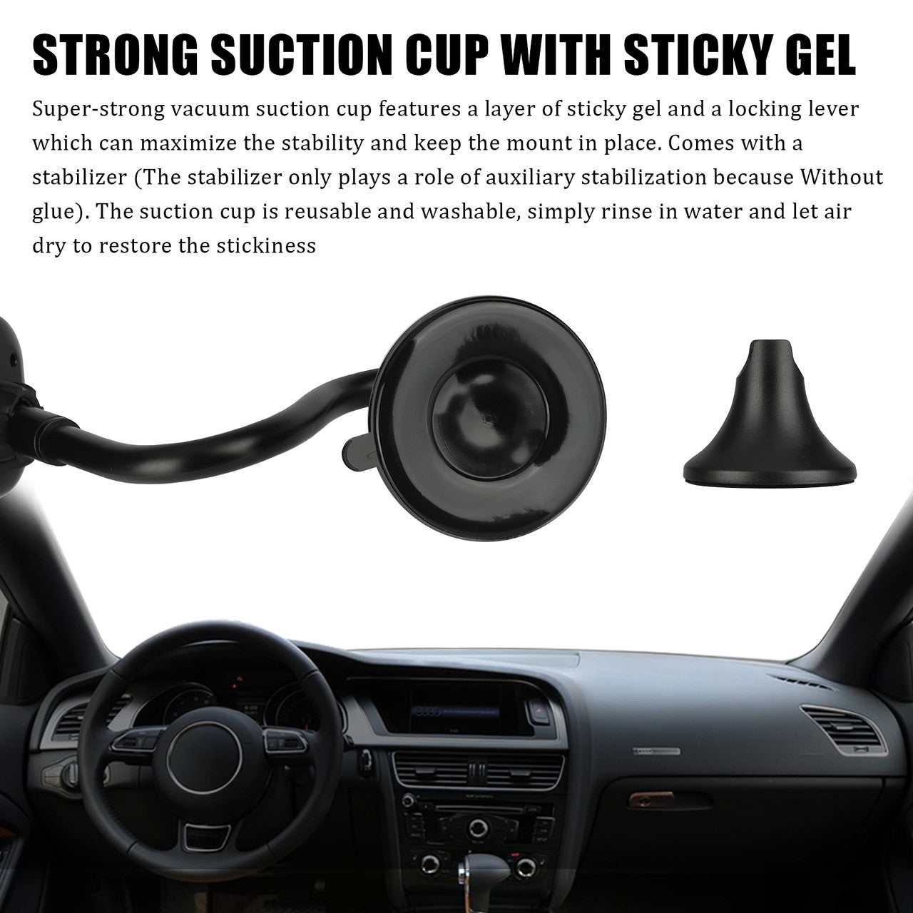 Cradle Mount Windshield Car Holder Stand for Mobile Devices