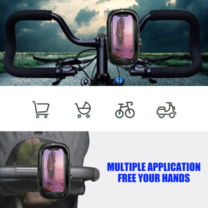 Bike Bicycle Phone Mount Bags, Waterproof Front Frame Top Tube Handlebar Bags with Touch Screen, Phone Holder Case Sports Bicycle Bike Storage Bag Cycling Pack Fits for iPhone and More 4 inches?- 6.5 inches Phone