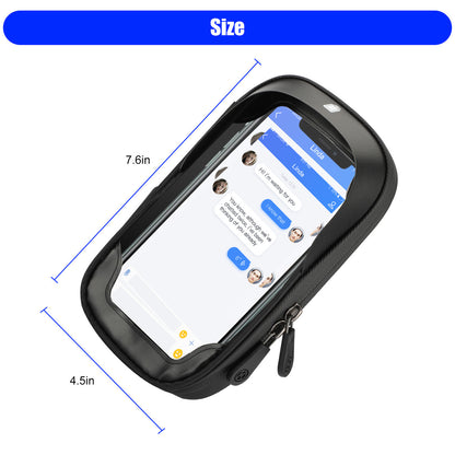 Bike Bicycle Phone Mount Bags, Waterproof Front Frame Top Tube Handlebar Bags with Touch Screen, Phone Holder Case Sports Bicycle Bike Storage Bag Cycling Pack Fits for iPhone and More 4 inches?- 6.5 inches Phone