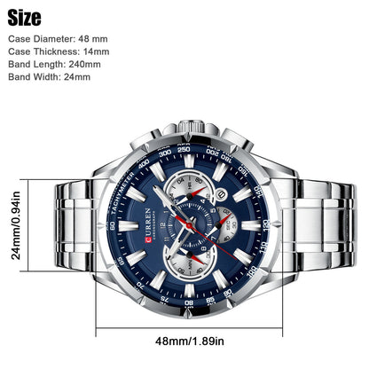 Men's Fashion Quartz Watch, 8363