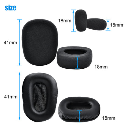 Replacement Headset Foam Cushion Kit Compatible with BlueParrott B450-XT, 6 Pcs