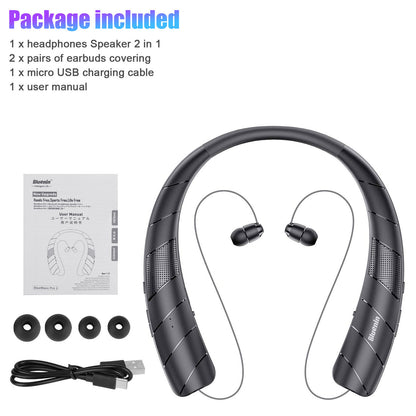 Bluetooth Headphones Speaker 2 in 1 with Stereo Surround Sound and Long Battery Life