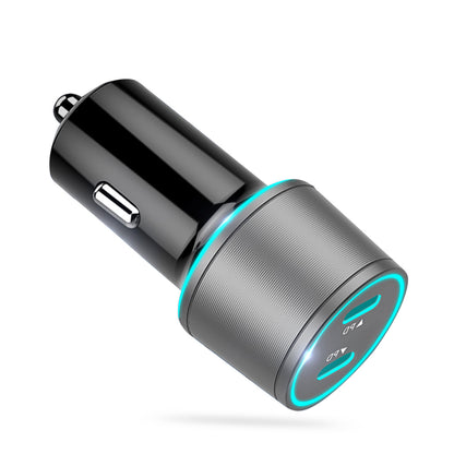 USB Type-C PD Car Charger Fast Charging Adapter with Multiple Ports