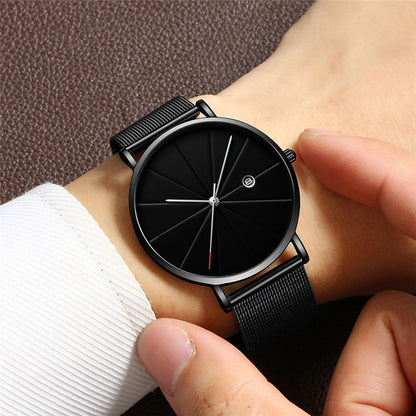 Fashionable Men Minimalist Stainless Steel Quartz Watch