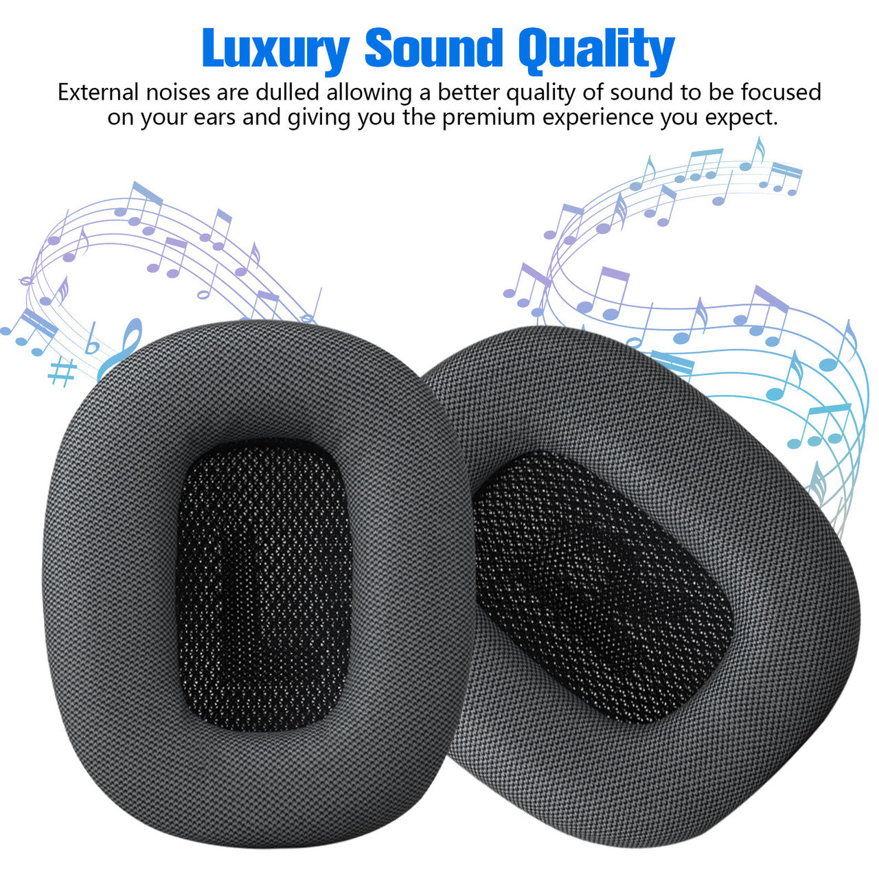 Ear Cushion Cover Compatible with Apple AirPods Max - Headphones Cushion Replacement Soft Ear Pad Covers with Memory (Gray)
