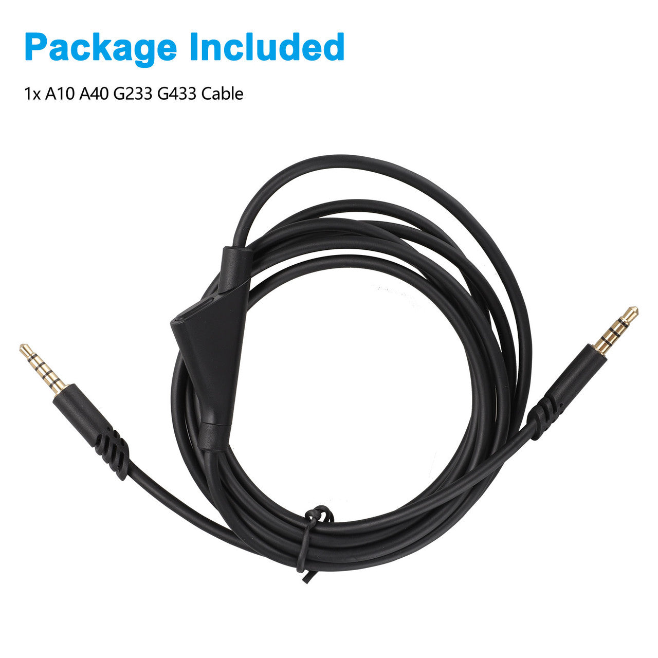 Replacement Audio Chat Talkback Cable Cord with Mute Function Fit for Astro A10 A40 G233 G433 Gaming Headset, etc