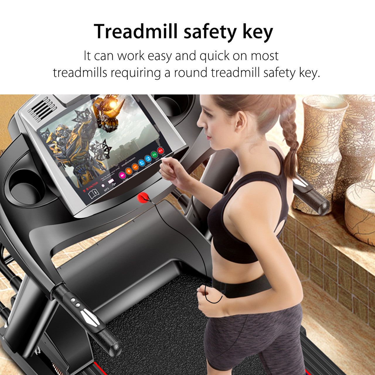 Treadmill Universal Magnet Safety Key for All NordicTrack, Proform, Image, Weslo, Epic, Golds Gym, Freemotion, Healthrider Treadmills