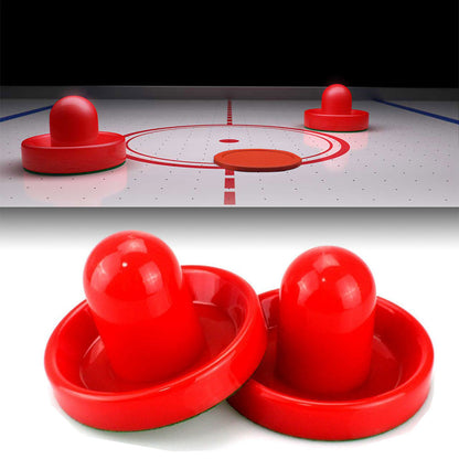 Air Hockey Pushers Set, Home Table Game Replacement Accessories, 2-pack Goalies Pucks 4-pack Felt mallet Slider Pusher