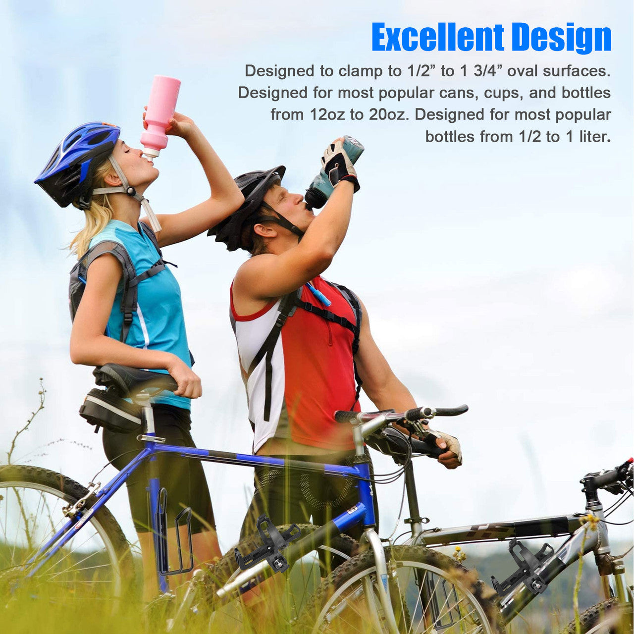 Bike Water Bottle Cup Holder Beverage Drink Cycling Cage Mount Bicycle Handlebar