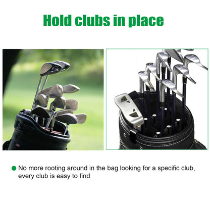 Clip On Golf Putter Bag Iron Driver Organizer, 14pcs