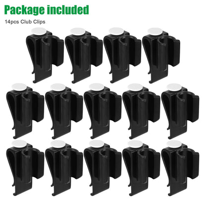 Clip On Golf Putter Bag Iron Driver Organizer, 14pcs