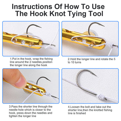 Dual-purpose Type Knotting Device Tying Hook Device