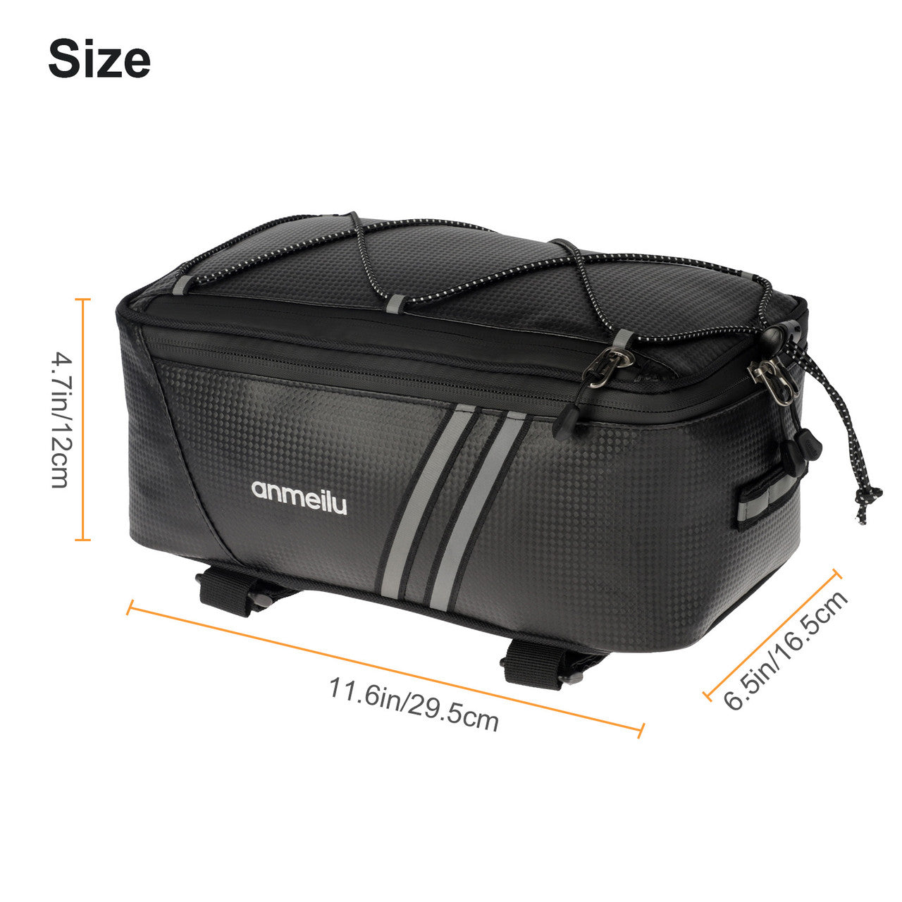 Bicycle Rear Seat Storage Bag for Local and Mid-Range Distances