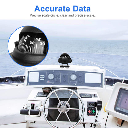 Car Ship Compass with Strong Stability and Multi-Viewing Angle