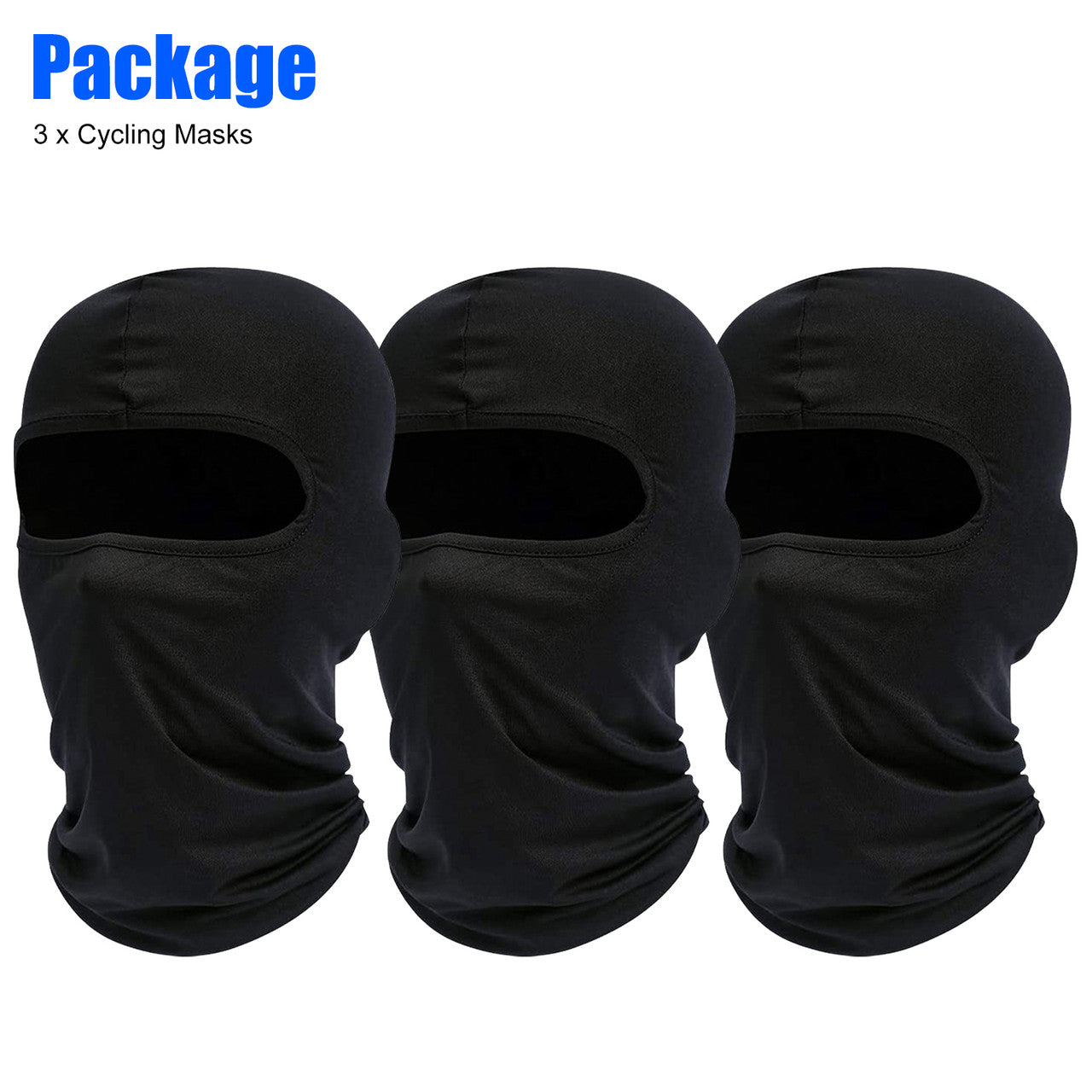 3 Packs Balaclava Face Mask - Bicycle Motorcycle Mask Windproof Camouflage Fishing Cap Face Cover for Sun Dust Protection