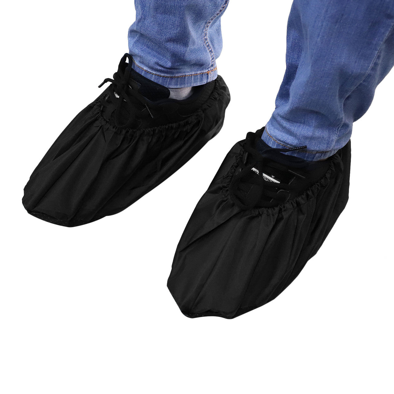 Reusable Boot and Shoe Covers- Water Resistant Non Skid and Washable for Contractors,2 Pairs