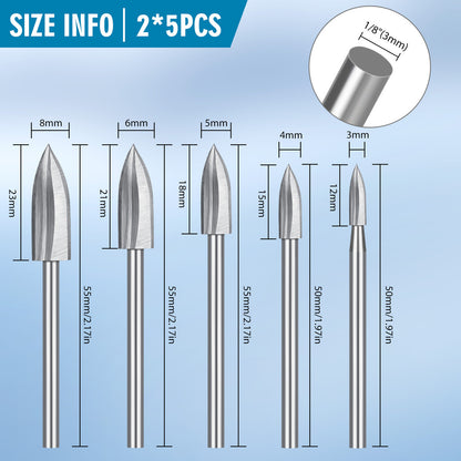 Wood Carving Drill Bit Set for DIY Projects and Home Improvement, 20pcs