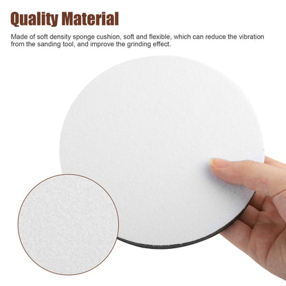 2 Packs 6 Inch Soft Density Interface Pads Hook and Loop 6" Sponge Cushion Buffer Backing Pad (Set of 2) / 6" Diameter