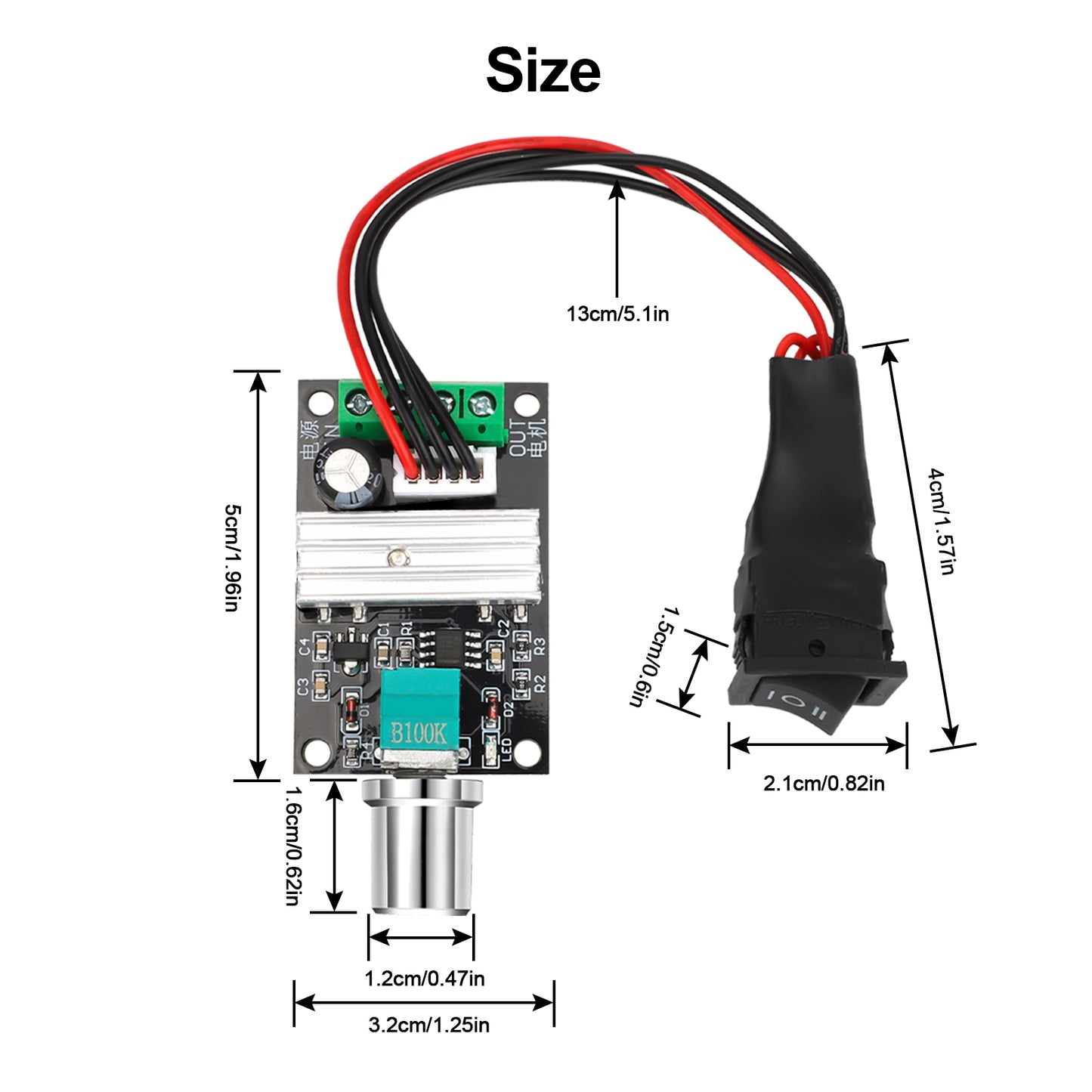 DC Motor Speed Switch Controller
